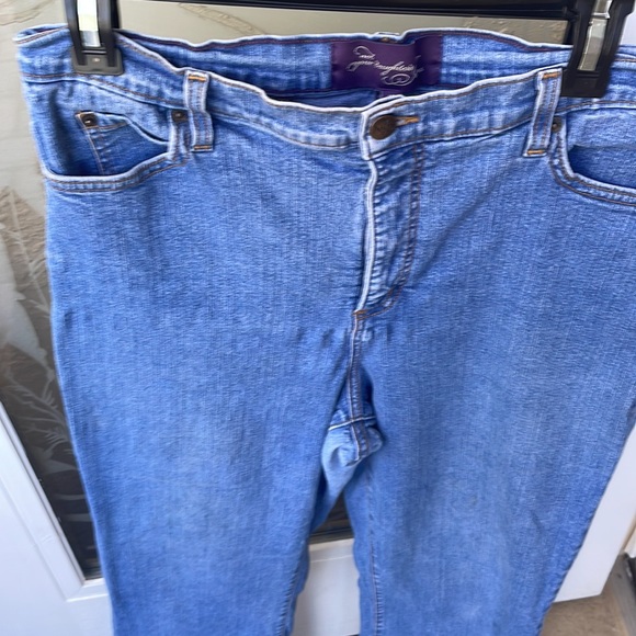 NYDJ Bootcut Denim Jeans Sz 16 GUC Lift X Tuck Slimming Tummy Control - Picture 17 of 17